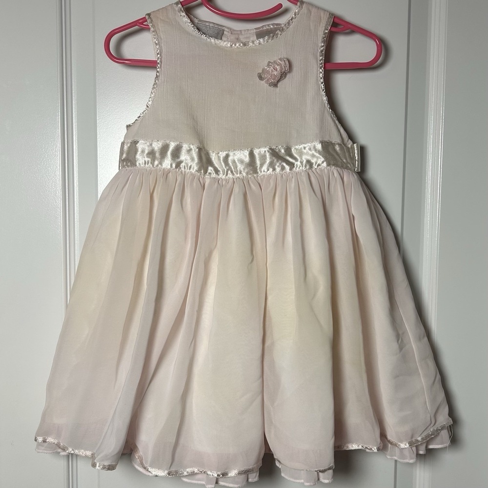 Koala Baby Boutique Toddler‎ Girls' Pink Sheer Overlay Tulle Sleeveless Dress